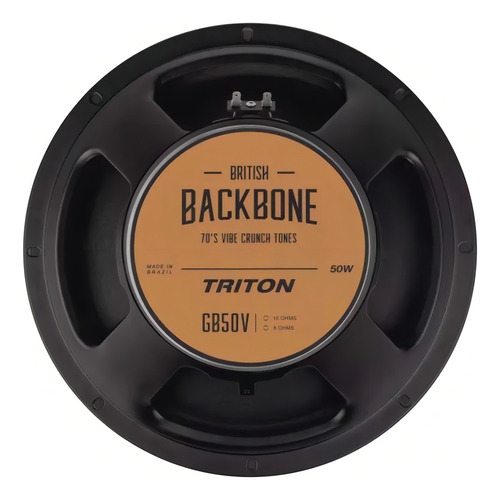 Falante Triton 12 Pol Para Guitarra 50w Rms 8 Ohms Som Cor Preto