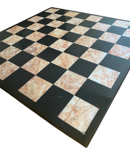 Tablero De Ajedrez Marmol 34x34cm + Todas Sus Piezas (Usado)
