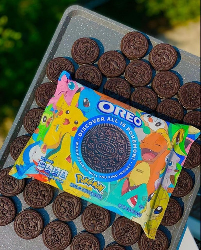 Imagen 3 de 4 de Galletas Oreo Pokemon Edición Limitada Importado 432g