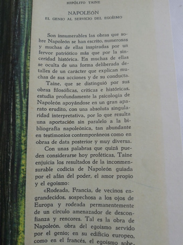 Napoleón-el Genio Al Servicio Del Egoísmo (Usado)