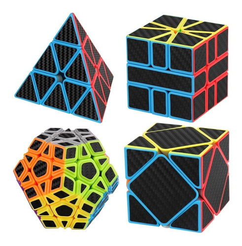 Cubo Rubik Meilong Set X4 (mega, Pyra, Sq-1, Skewb) - Nuevo