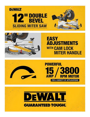 Sierra Ingletadora Dewalt Dws779 De Doble Bisel 110v (Usado)