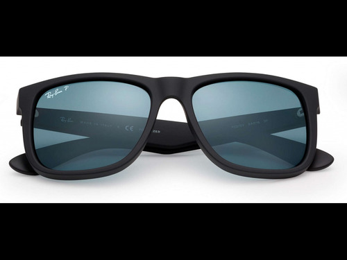Anteojos De Sol Justin Rb4165 Polarizados Negro 50% Off Urbano Azul Claro Negro Negro