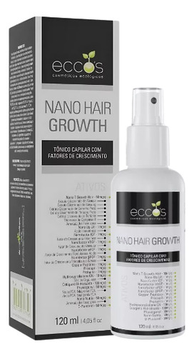Kit Nano Capilar Crescimento Cabelos Fortes Completo - Eccos