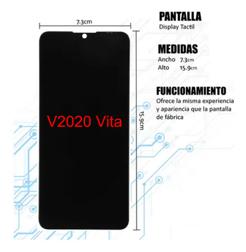 Zc Compatible Pantalla Lcd Para Zte Blade V2020 Vita