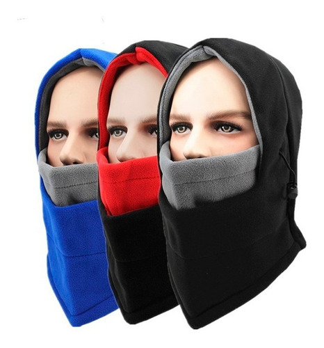 Mascara Capucha Polar Cortaviento Moto Bici 100% Calidad