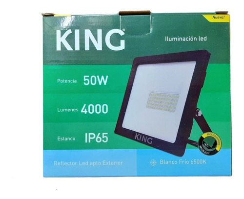 Imagen 3 de 6 de King Reflector Led 50w Blanco Frío 6500k
