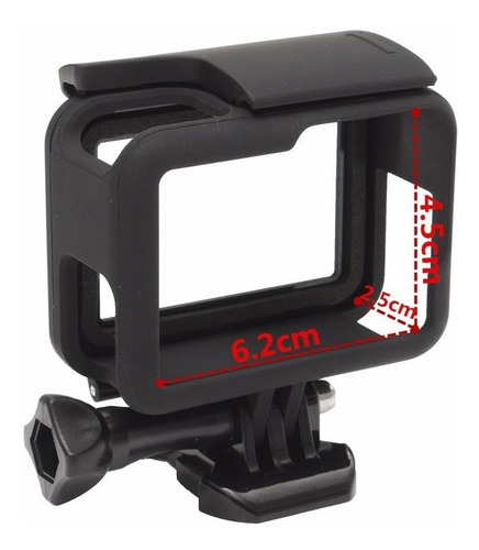 Gopro Hero 5 6 Black Case Vazada Moldura Frame Aberta