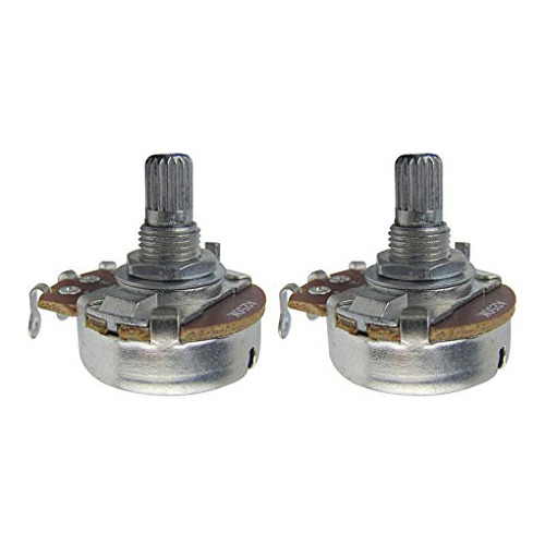 2pcs Potenciómetro De Volumen De Guitarra De Tamaño C...