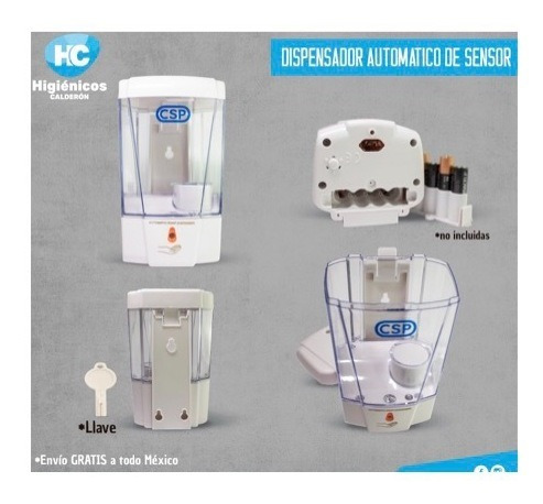 Dispensador Automatico Gel Y Jabon De 700ml. Sensor