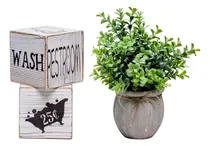 Comprar Letreros Divertidos De Decoración De Baño De Granja, Decorac