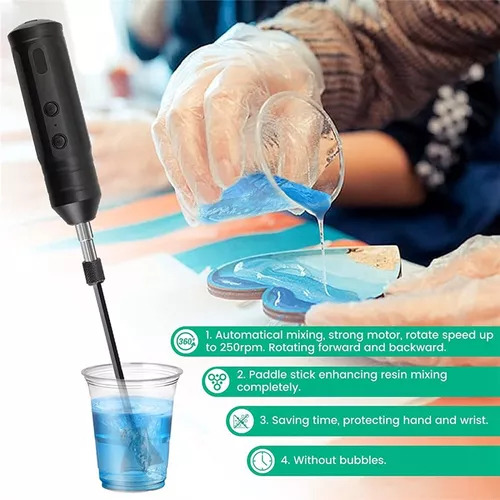 4 Palas De Resina Resistentes Para Batidora De Pintura