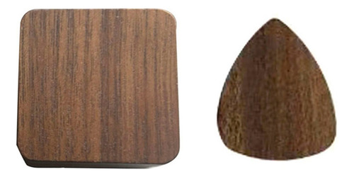 Púas De Guitarra Y Funda De Nogal, Soporte Personalizado Par