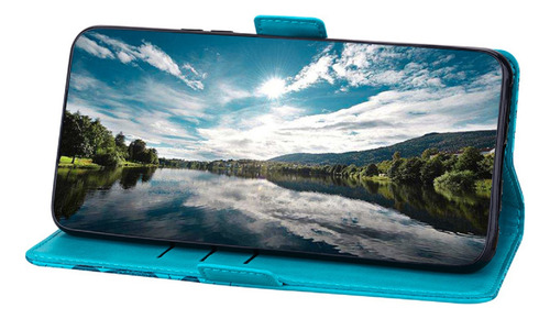 Funda Para Teléfono Vivo Y15a/y15s/y01 De Piel Con Estampado De Encaje Y Doble Hebilla