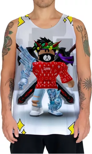 Camiseta Regata Roblox Jogo Avatar Masculino 1