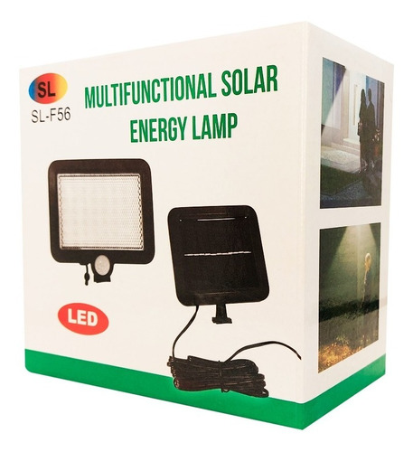 Foco Led Solar De Pared Para Exterior Sl-f56