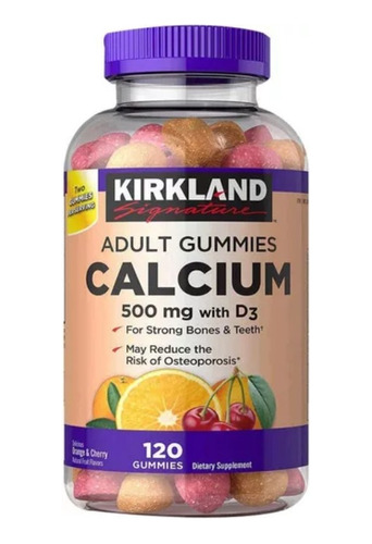 Kirkland Adult Gummies Calcium 120 - Unidad a $858