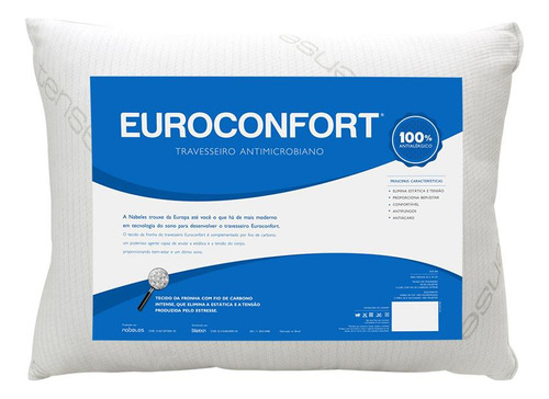 Travesseiro Euroconfort 0.50x0.70m Off White Cor Branco