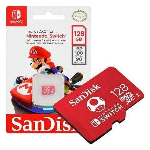 Memoria Micro Sd  Sandisk 128gb Para Nintendo Switch