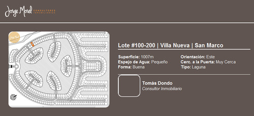 Lote Laguna #100-200 - Villa Nueva - San Marco - 1007m2 #id 5887