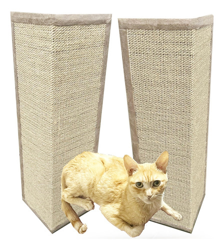 Kit 2 Arranhador De Gato Protetor Canto Sofá Cama Em Sisal