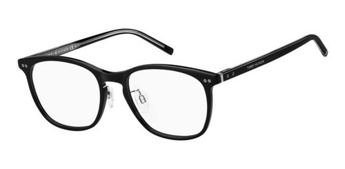 Lentes Tommy Hilfiger Th1851f 807 Negro Oftalmico Amplio Color Negro Pulido