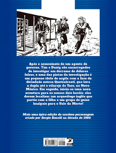 Tex apresenta: Um Rapaz no Faroeste Vol. 2 - Formato italiano: Rastros de sangue, de Bonelli, Gian Luigi. Editorial Mythos, capa mole em português, 2021