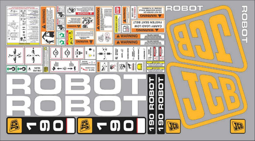 Kit De Calcomanías Para Jcb Robot 190