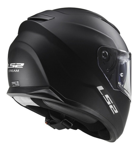 Imagem 2 de 10 de Capacete Ls2 Ff320 Stream Preto Fosco Com Viseira Solar
