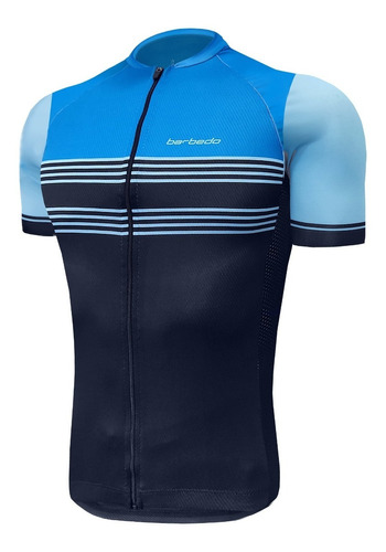 Camisa Ciclismo Barbedo - Raglan Brotas - Preto/azul -