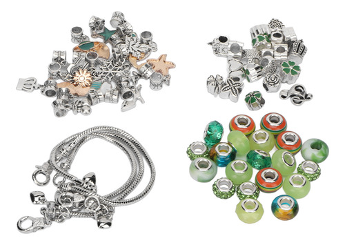 Kit De Pulseras Diy Para Hacer Abalorios De Colores Básicos