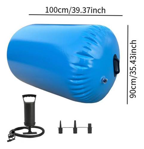 Rodillo De Aire Para Gimnasia, Barril, Esterilla De 0.9mx1m