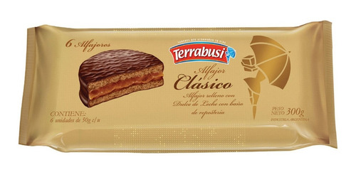 Imagen 1 de 5 de Alfajor Terrabusi Simple (pack X6un) - Barata La Golosineria