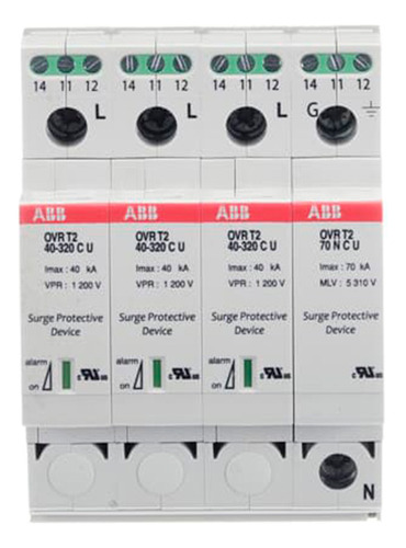 Interruptor Supresor De Voltaje Abb Ovr T2 3n 40-320 P Ts U