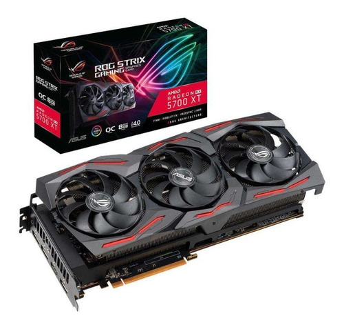 Placa De Video Gamer Amd Rx 5700 Xt Asus 8gb Gddr6 Strix Rog