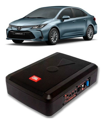 Caixa De Som Jbl Corolla 1993 A 2023 Slim 100w Amplificada