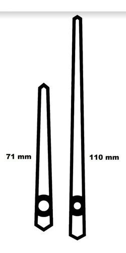 Imagen 6 de 10 de Set X5 Mecanismos Silenciosos 16mm Reloj Pared Gancho Agujas