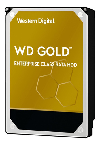 Imagen 1 de 3 de Disco duro interno Western Digital WD Gold WD102KRYZ 10TB oro