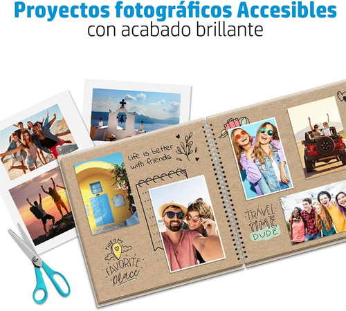 Imagen 7 de 8 de 100 Hojas De Papel Fotografico Hp Everyday Glossy 10x15cm