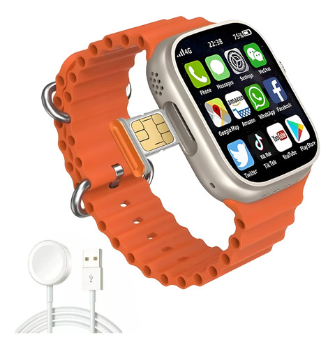 Relógio Smartwatch X9 Ultra2 Amoled Nfc Com 2 Pulseiras Caixa Preto Pulseira Preto Bisel Preto Desenho Da Pulseira Omdulada