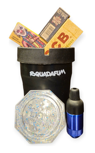 Cenicero Squadafum Auto Kit Pipa Papeles Picador Combo Top