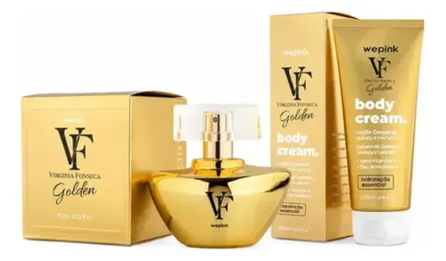 wepink VF Golden ボディケア3点セット Kit Vf Golden Wepink Perfume + Hidratante | MercadoLivre