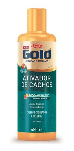 Ativador De Rulo,  Cachos Niely Gold Cachos 480ml