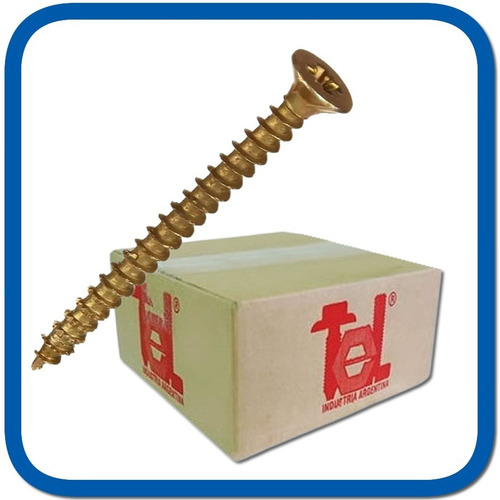 Tornillo Autoperforante Madera Tel Fix 8x3 X 100un