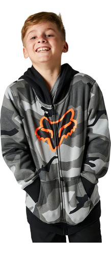 Imagen 3 de 4 de Buzo Niño Fox Racing - Yth Bnkr - Zip Fleece
