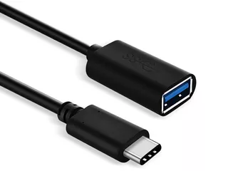 Cabo Adaptador USB 3.0 Genérica entrada USB saída USB Tipo C Preto