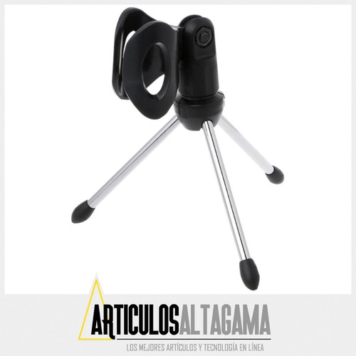 Imagen 5 de 10 de Base Soporte De Mesa Para Microfono 14 Cm Plegable Portatil