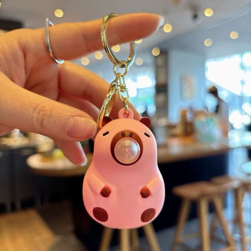Llavero Capibara Squish Antiestrés Juguete
