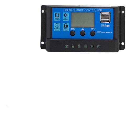 Imagen 2 de 10 de Regulador Panel Solar 10a Ltc Electronics Display Lcd