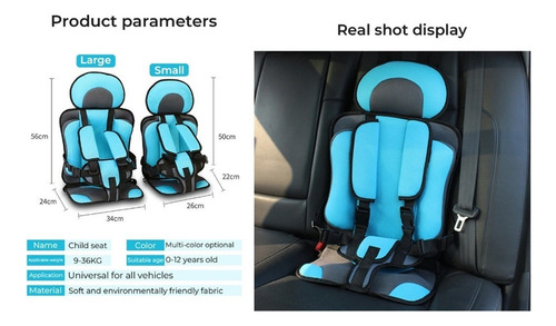 A Asiento De Seguridad For Bebé Coche Silla Niño Portátil